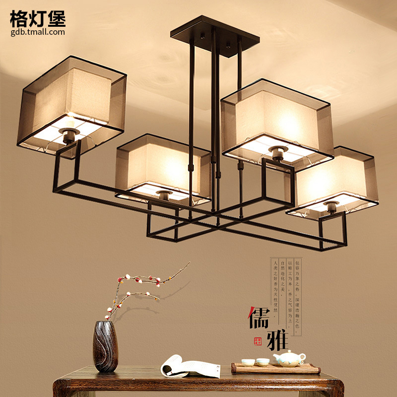 現代新中式吊燈客廳燈飾簡約仿古餐廳吊燈創意臥室中國風LED燈具批發・進口・工廠・代買・代購