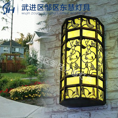 戶外不銹鋼仿雲石壁燈 戶外中式復古不銹鋼壁燈 室外照明燈具批發・進口・工廠・代買・代購