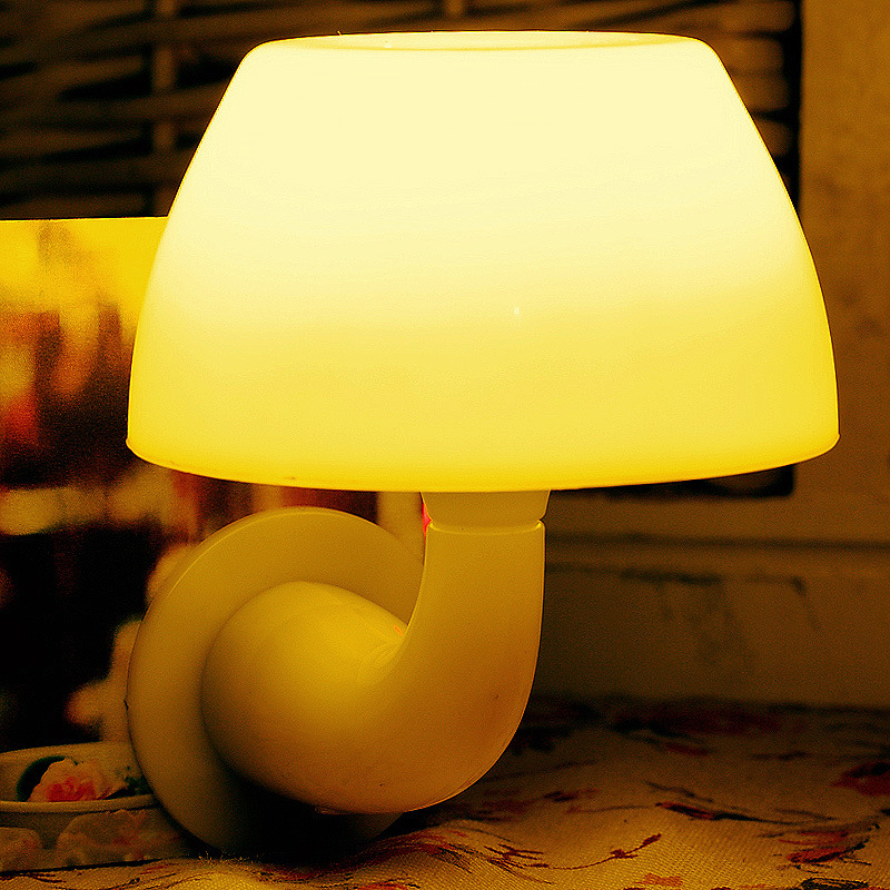 創意感應節能插電LED光控聲控定時遙控 床頭小夜燈 蘑菇燈批發・進口・工廠・代買・代購