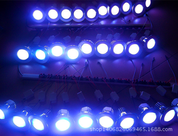 全電壓RF遙控變色RGB筒燈 4寸 5W帶斷電記憶功能 出口專供工廠,批發,進口,代購