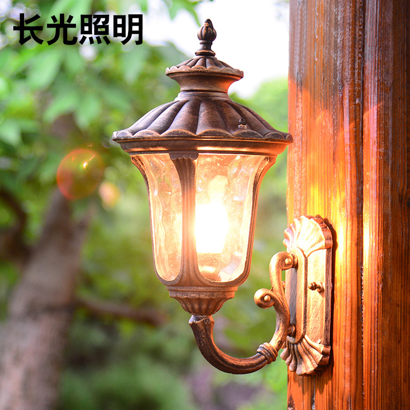 戶外壁燈過道陽臺走廊歐式復古壁燈防水室外別墅庭院燈飾批發・進口・工廠・代買・代購