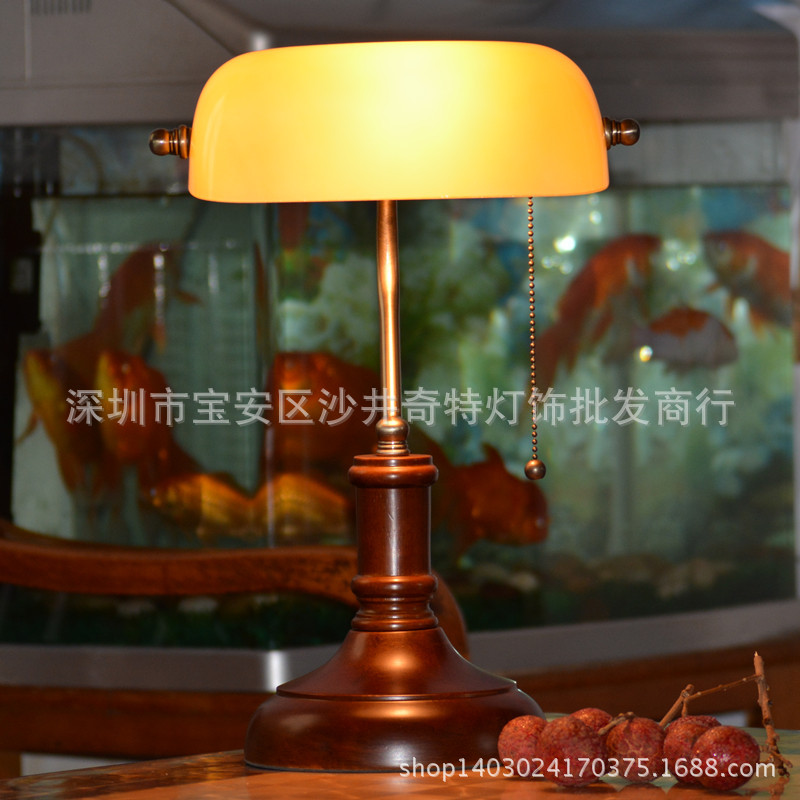 [奇特燈飾]廠傢直銷臺燈美式復古老上海床頭燈歐式銀行燈禮品臺燈工廠,批發,進口,代購