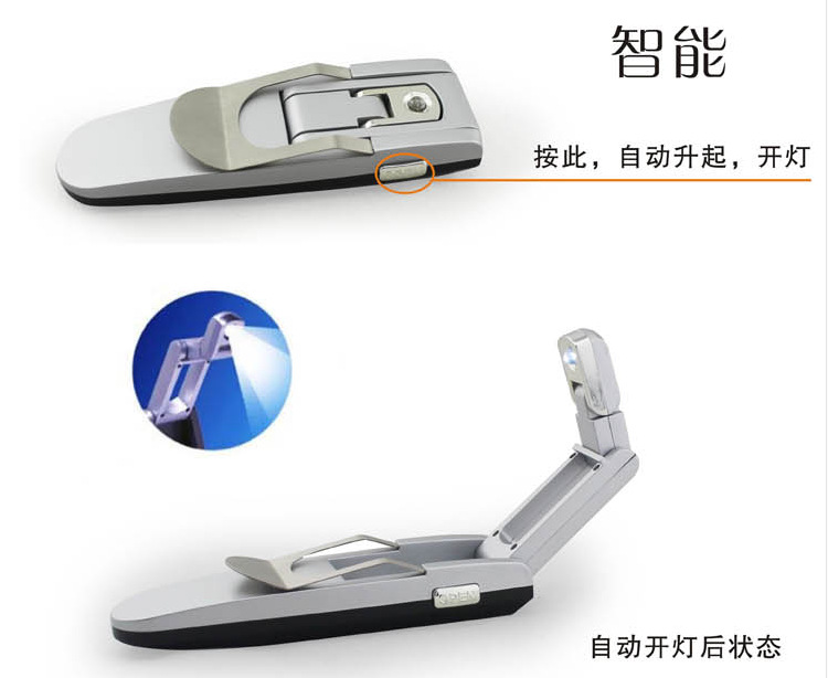 商務電子禮品led節能燈 小夜燈 新奇特 折疊式夾書燈 書夾燈工廠,批發,進口,代購