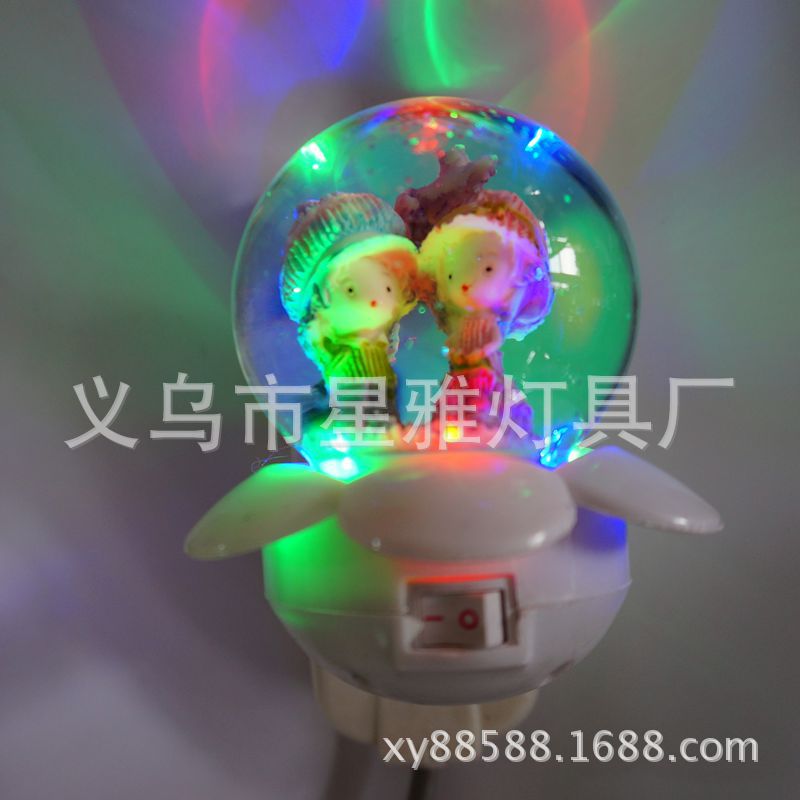 LED卡通水晶插電小夜燈/壁燈/新奇特小夜燈/廠傢批發直銷工廠,批發,進口,代購
