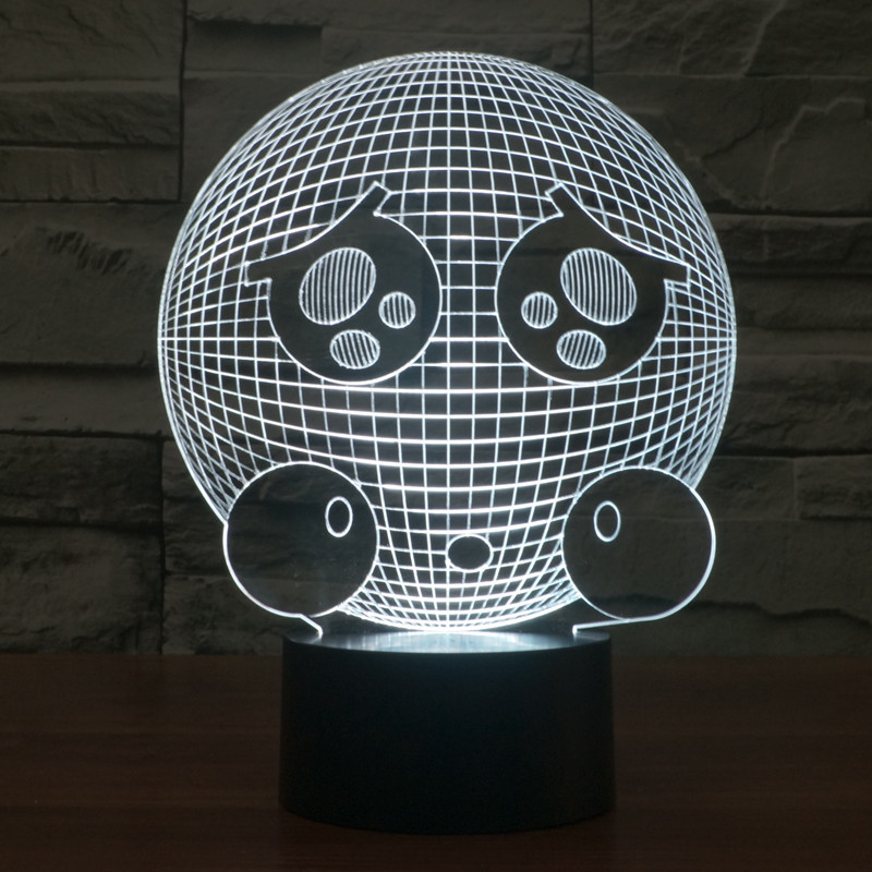 新款小可憐表情七彩錯覺燈 LED視覺3D燈 創意禮品燈節能小夜燈工廠,批發,進口,代購