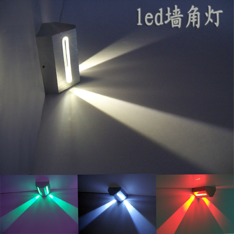 最新墻角燈led鋁材系列大型展 酒店轉角臺階樓梯居傢墻角光效燈工廠,批發,進口,代購