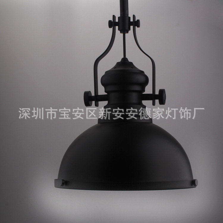 美式鄉村重金屬工業風復古懷舊餐廳酒吧臺黑尼斯創意單頭鐵藝吊燈批發・進口・工廠・代買・代購