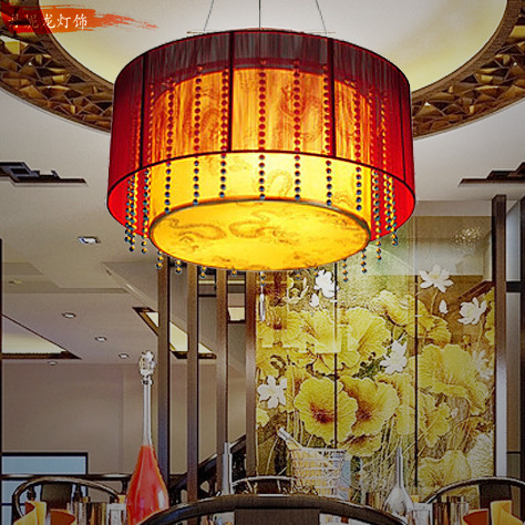 中式復古羊皮吊燈創意仿古酒店餐廳裝飾燈別墅臥室書房燈具2060工廠,批發,進口,代購