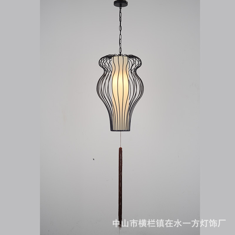 中式鐵藝鳥籠燈創意現代燈籠燈具仿古茶樓酒店工程走廊吊燈工廠,批發,進口,代購