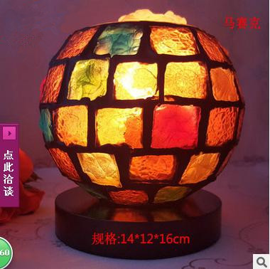 水晶鹽燈喜馬拉雅s級創意可調光線馬賽克歐式臺燈臥室床頭工廠,批發,進口,代購