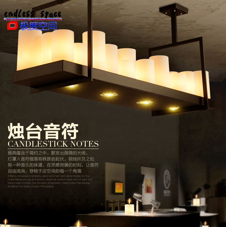 工廠直銷 美式鄉村復古燈飾客廳燈具餐廳酒吧臺鐵藝燭臺創意吊燈工廠,批發,進口,代購