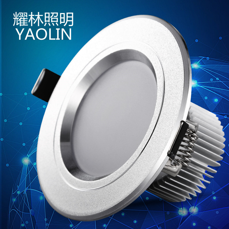 耀林led筒燈小3w燈具5w7w燈飾12w高亮射燈裝修吊頂洞燈廠傢批發批發・進口・工廠・代買・代購