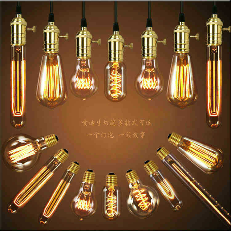 愛迪生燈泡蠶絲碳絲燈泡 復古吊燈泡懷舊復古咖啡廳吧臺藝術光源批發・進口・工廠・代買・代購