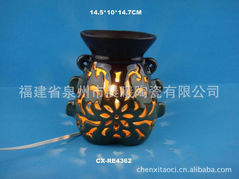 供應陶瓷功薰香小夜燈  陶瓷燈  薰香燈  陶瓷工藝品批發・進口・工廠・代買・代購