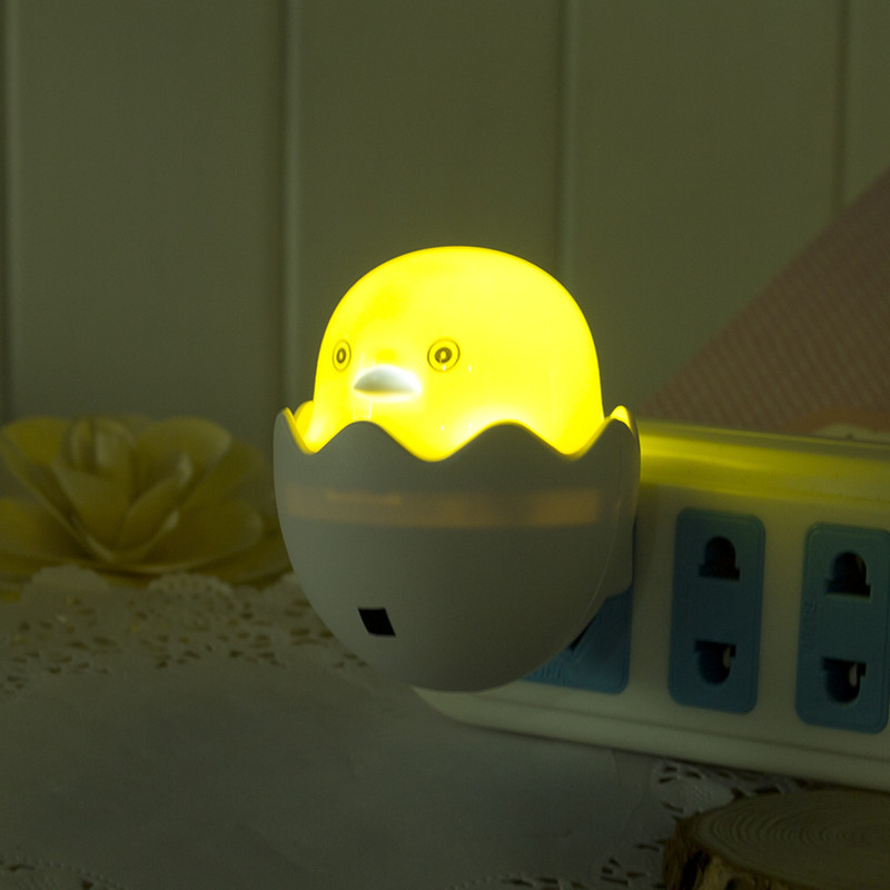 215 卡通黃色小鴨 創意LED光控小夜燈 床頭喂奶燈 定製LOGO 包郵批發・進口・工廠・代買・代購