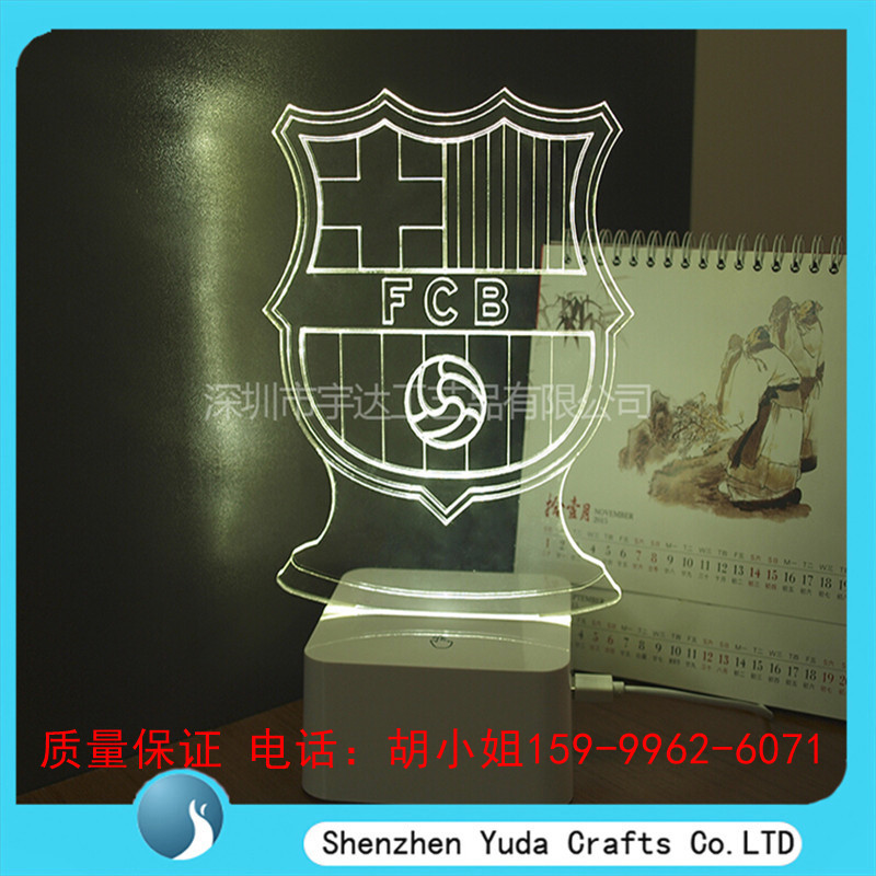 創意禮品觸摸開關 3D led臺燈 NBA騎士籃球隊徽小夜燈 球迷禮物工廠,批發,進口,代購