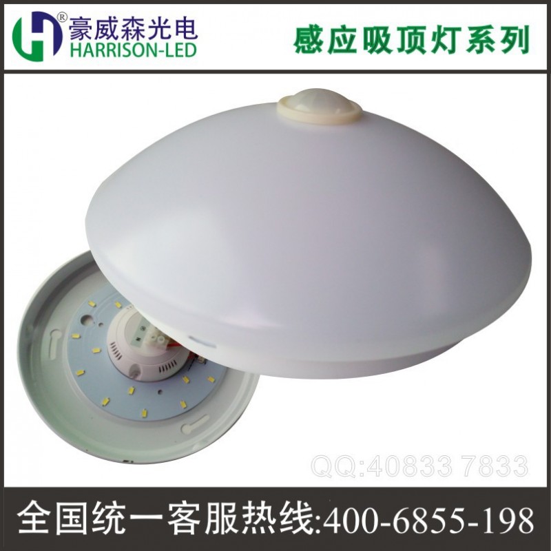 供應新款10W人體感應 光控走廊過道 220V 自動開關LED吸頂燈工廠,批發,進口,代購