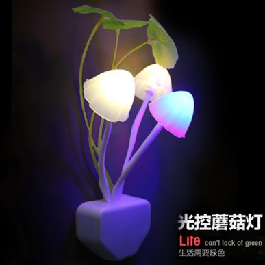 LED阿凡達光控感應夢幻蘑菇小夜燈 插電節能燈批發・進口・工廠・代買・代購