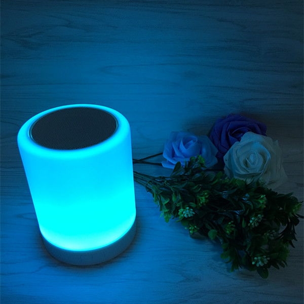 創意LED床頭小夜燈無線藍牙音箱七彩氛圍音樂臺燈禮品定製工廠,批發,進口,代購