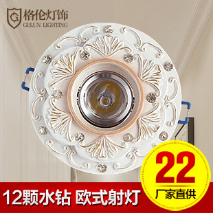 簡歐式射燈田園天花燈1W瓦 全套led筒燈美式客廳吊頂燈牛眼燈孔燈批發・進口・工廠・代買・代購