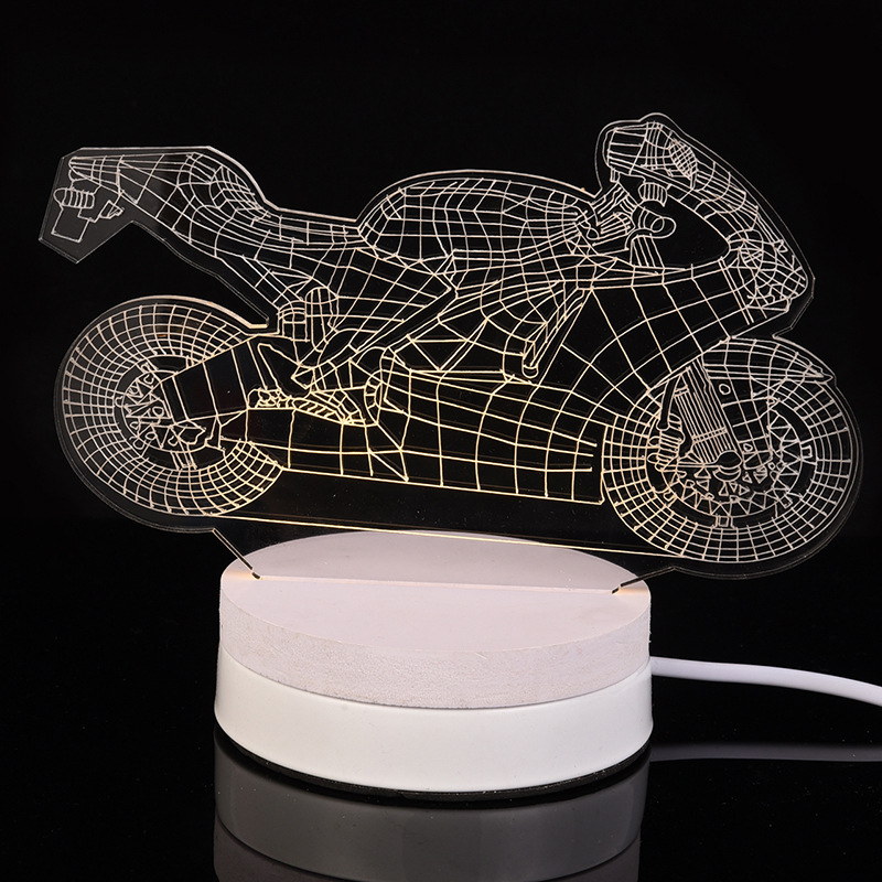 床頭裝飾3D視覺立體小臺燈 個性定製圖案創意生日禮品小夜燈工廠,批發,進口,代購