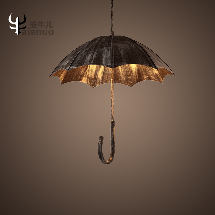 創意鐵藝雨傘吊燈loft工業做舊風咖啡廳餐廳吧臺個性藝術裝飾吊燈工廠,批發,進口,代購