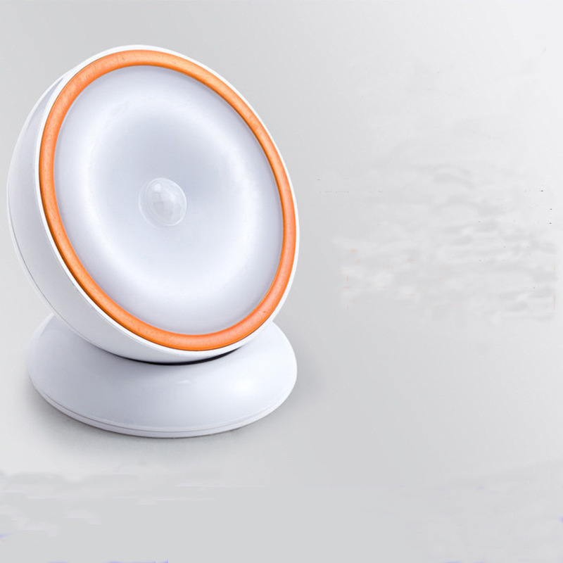 新款360度無死角創意led光控小夜燈 人體感應櫥櫃燈usb智能過道燈批發・進口・工廠・代買・代購