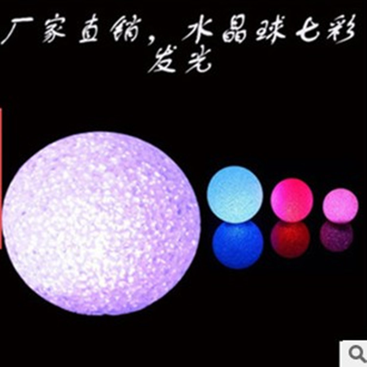地攤批發 6cm水晶圓球七彩小夜燈 水晶球小夜燈led顆粒小夜燈工廠,批發,進口,代購
