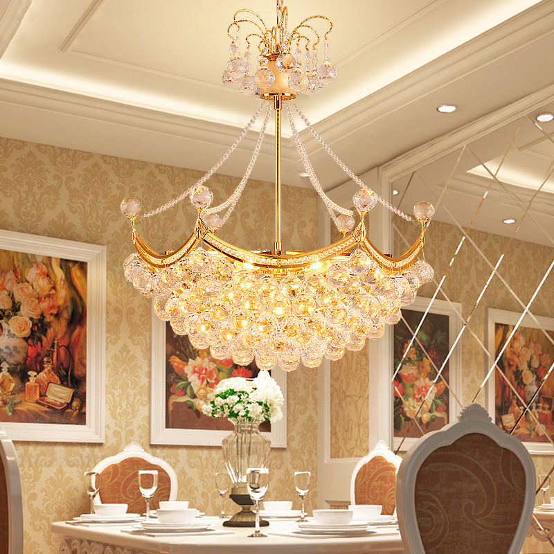 餐廳吸吊兩用歐式水晶吊燈大氣金色led客廳燈船形臥室燈創意個性批發・進口・工廠・代買・代購