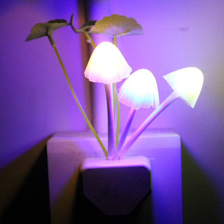 光控蘑菇小夜燈 創意LED蘑菇燈 七彩變色夢幻蘑菇燈 充電批發・進口・工廠・代買・代購