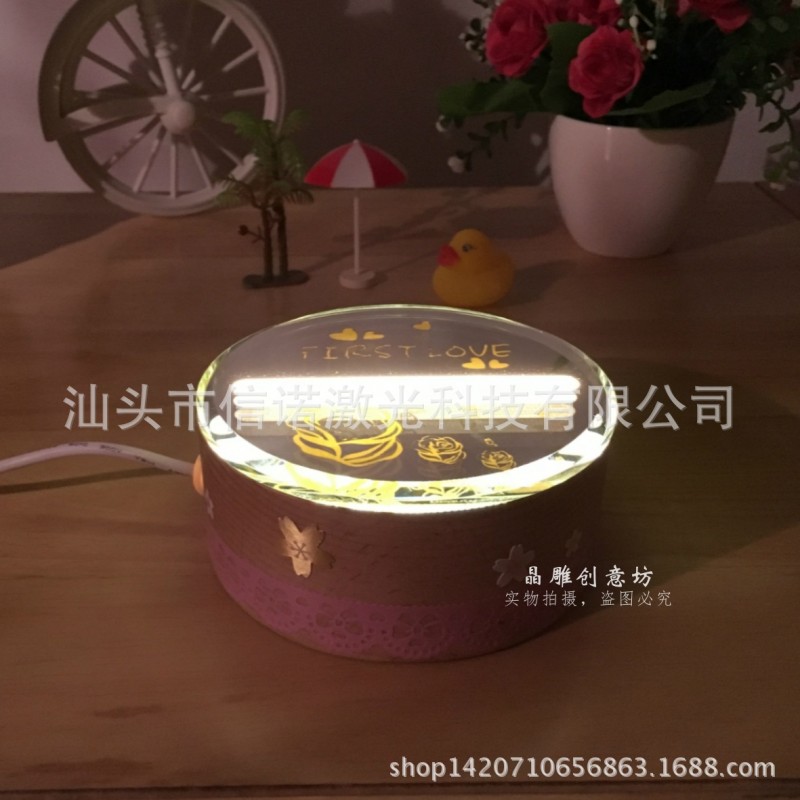 廠傢熱銷創意卡通實木led可定製喂奶燈小夜燈床頭燈usb充電器供電批發・進口・工廠・代買・代購