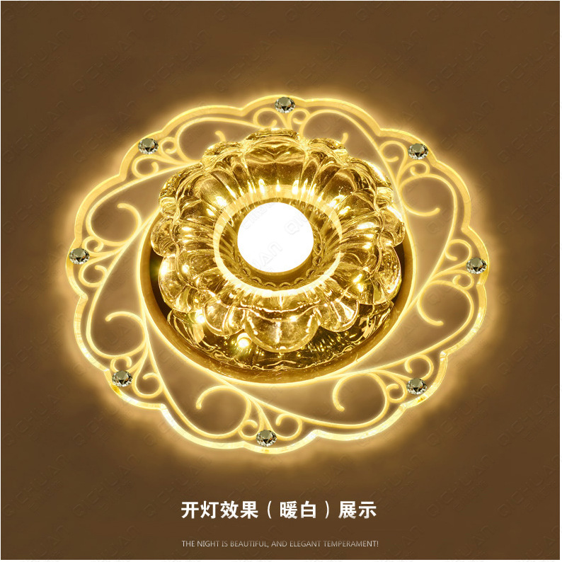 led水晶吸頂燈led過道燈具現代簡約水晶吸頂燈彩光古鎮LED玄關燈批發・進口・工廠・代買・代購