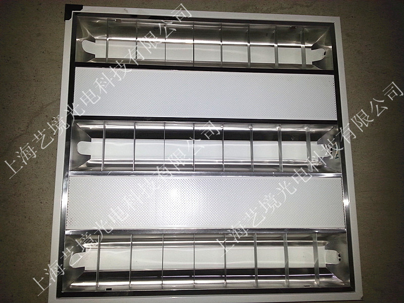 [好的]T5方形格柵燈盤啞光鋁嵌入式600*600格柵燈3X14w空包燈盤批發・進口・工廠・代買・代購