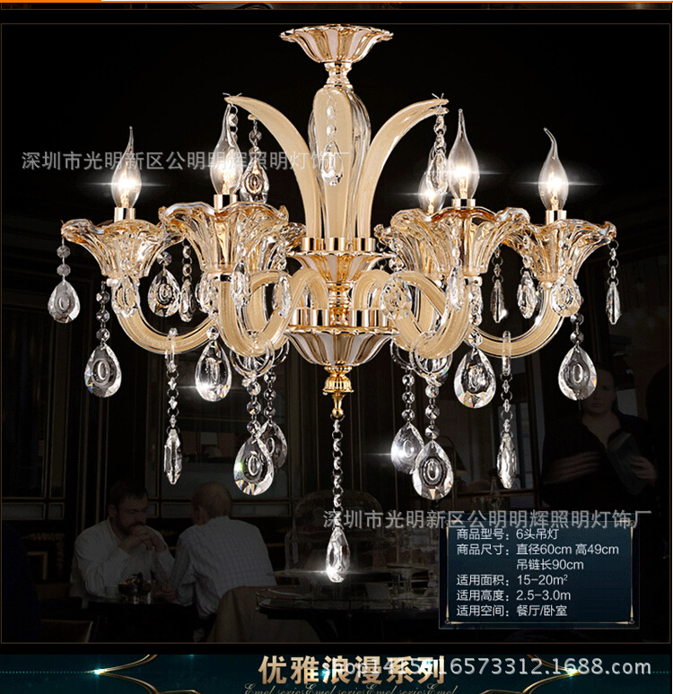 高品質經典LED蠟燭燈歐式吊燈酒店大堂別墅蠟燭水晶吊燈廠傢批發批發・進口・工廠・代買・代購