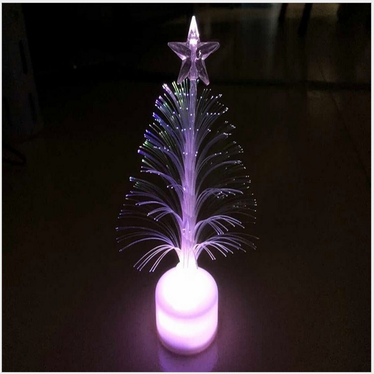 創意七彩發光聖誕樹 迷你亞克力聖誕樹 LED發光樹3.7*12CM禮品批發・進口・工廠・代買・代購