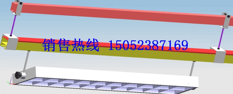 供應2*36w帶防塵透明乳白燈罩可調角旋轉格柵燈可選配鋁合金線槽批發・進口・工廠・代買・代購