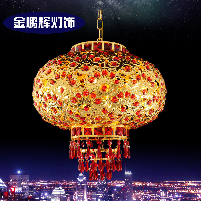 紅燈籠 水晶吊燈 陽臺餐廳客廳吊燈 傢用喜慶燈具 電動旋轉 年燈批發・進口・工廠・代買・代購