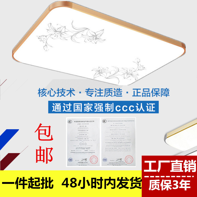 LED吸頂燈長方形客廳燈現代傢裝臥室燈蘋果鋁材燈飾燈具廠傢批發批發・進口・工廠・代買・代購