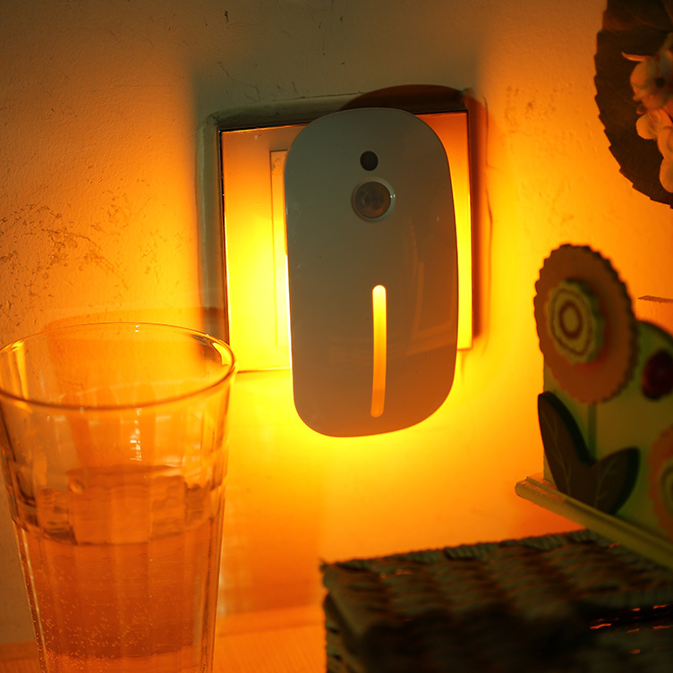 促銷創意鼠標型智能感應LED小夜燈 插座式傢用雙感應LED小夜燈批發・進口・工廠・代買・代購