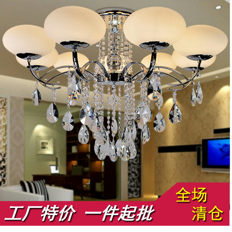 現代水晶吊燈飾簡約大氣客廳燈具歐式餐廳三頭吊燈創意美式臥室燈批發・進口・工廠・代買・代購