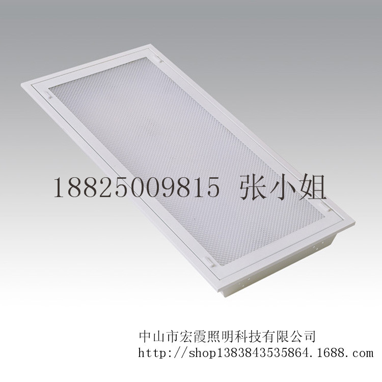 珠花膠片燈盤T5214雙管暗裝珠花膠片燈盤600*300平板燈棱晶膠片盤工廠,批發,進口,代購