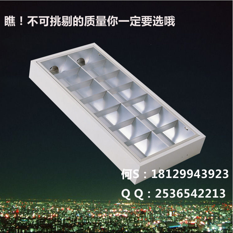 600*300T8格柵燈外殼 方形LED格柵燈外殼 LED格柵燈外殼工廠,批發,進口,代購