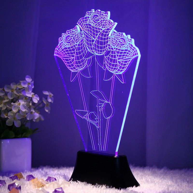 新奇特3D視覺立體燈 LED裝飾個性臺燈 臥室客廳創意氛圍燈 禮品工廠,批發,進口,代購