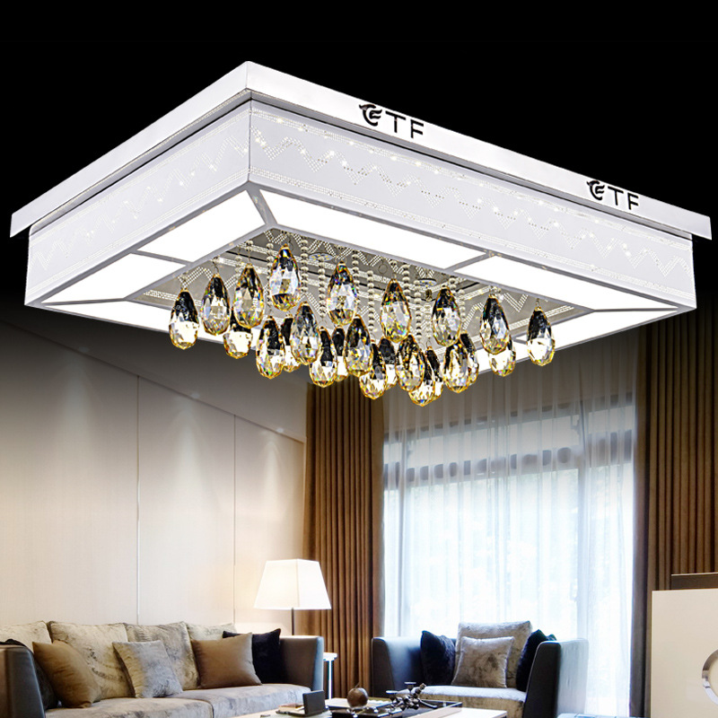 LED 長方形 燈具 吸頂燈水晶燈大廳燈客廳燈調光變色現代簡約泰豐工廠,批發,進口,代購