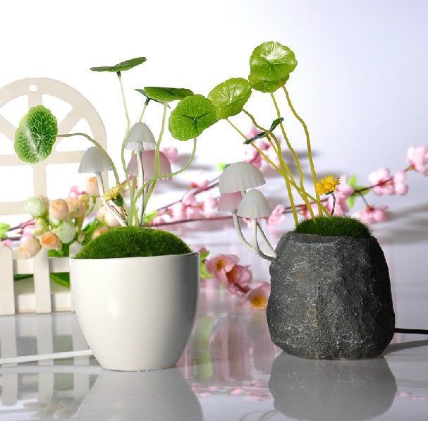 促銷 阿凡達蘑菇燈 光控感應插座小夜燈 LY款新奇特【陶瓷版】工廠,批發,進口,代購