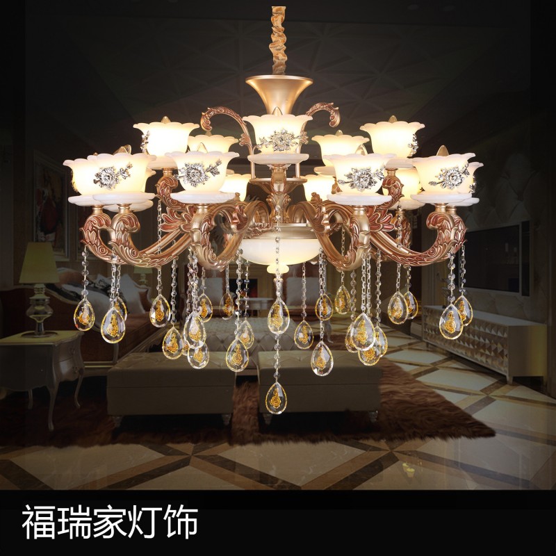 廠傢批發高檔歐式酒店工程別墅復式樓客廳餐廳鋅合金蠟燭水晶吊燈工廠,批發,進口,代購