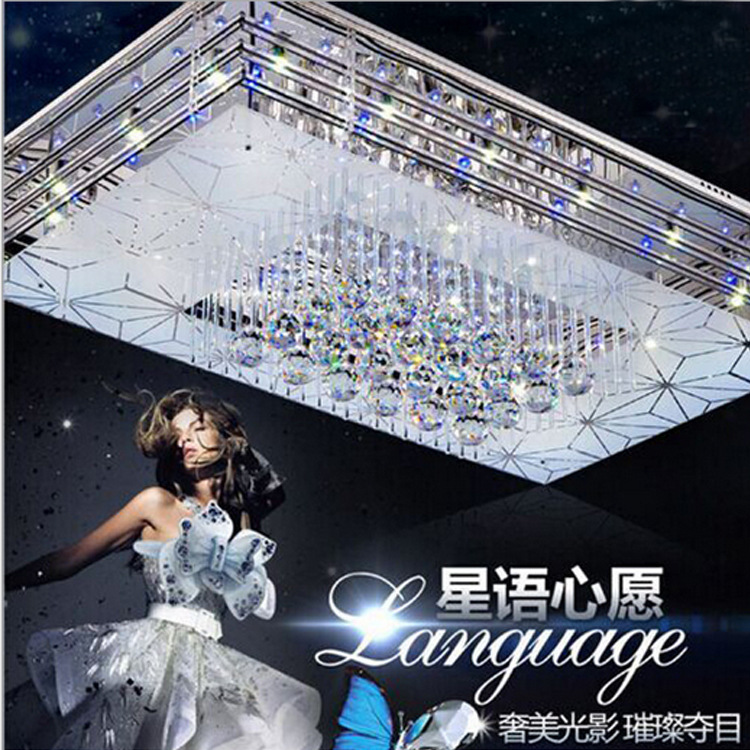 簡約LED 水晶 長方形客廳燈吸頂燈  臥室燈飾燈具廠傢批發8601工廠,批發,進口,代購