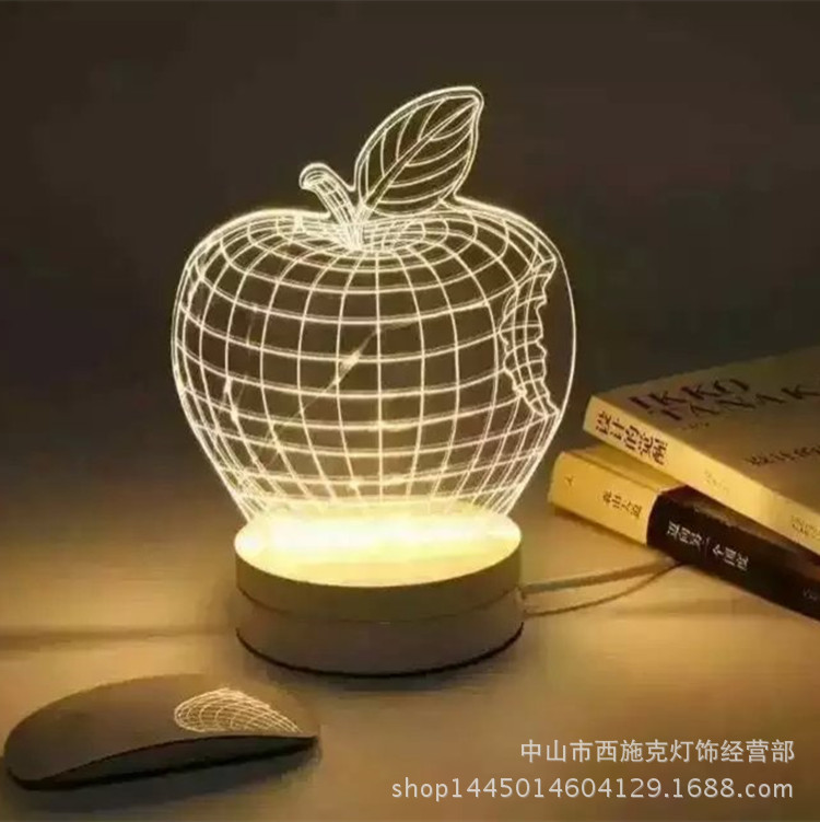批發LED新奇3D臺燈  情趣氣氛創意禮品 立體裝飾小夜燈工廠,批發,進口,代購