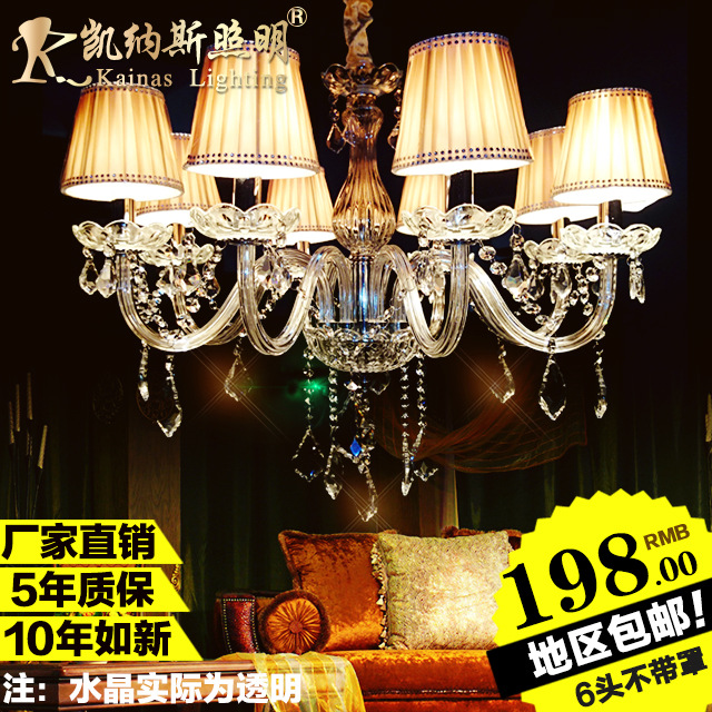 廠價直銷 歐式水晶吊燈 客餐廳led臥室蠟燭吊燈酒店工程吸吊燈具批發・進口・工廠・代買・代購