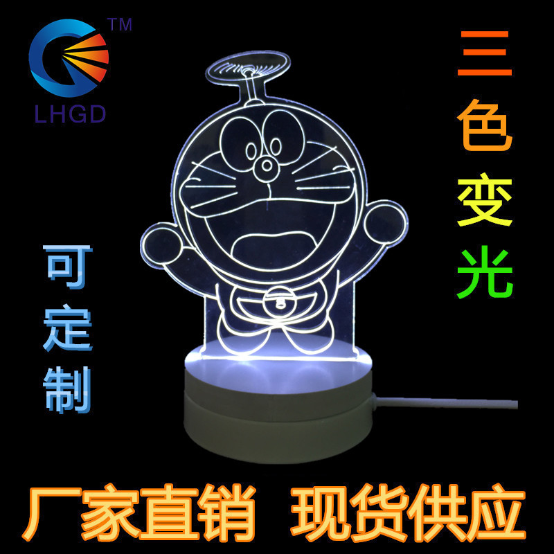 廠傢批發小夜燈禮物 床頭燈 創意裝飾臺燈 LED現代3D護眼燈聖誕樹工廠,批發,進口,代購